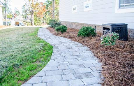 Paver path hardscaping in Augusta, GA - a project by Between The Edges